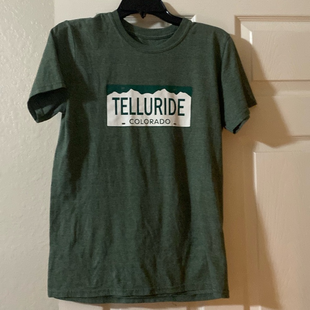 Telluride Colorado T-shirt, short sleeve green